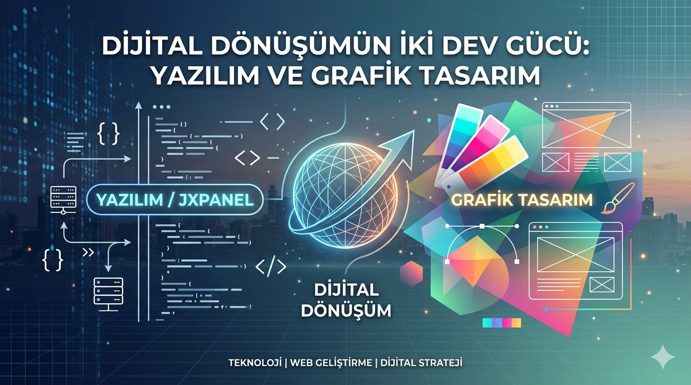 Dijital Dönüşümün İki Dev Gücü: Yazılım ve Grafik Tasarımın Senkronizasyonu